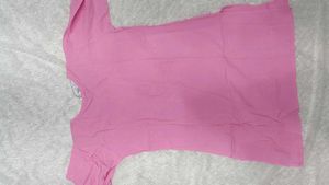 Pink Embroidered Kurta