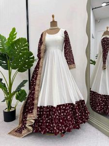 Beautiful Embroidery Design Gown