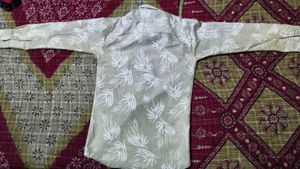 Leaf Print Casual Shirt