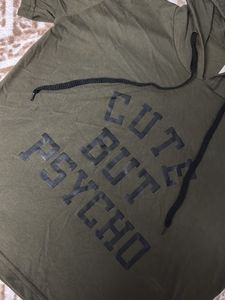 Hoodie Tshirt olive Green