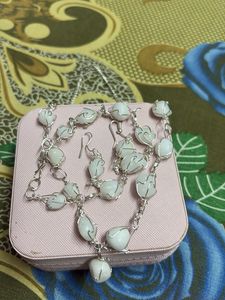White Beads Jewellery Set