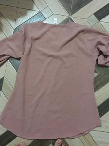 Dusty Rose Long Sleeve korean Top