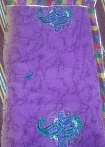 Party Wear Multi Colour Smooth Saree