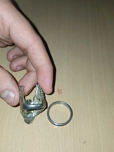 set of 2 stainless steel rings