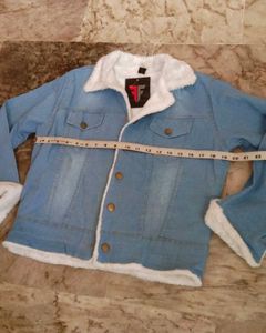 BRAND New Sky blue💙denim fur jacket (girls/women)