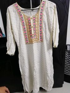 Elegant Off-White Cotton Kurta