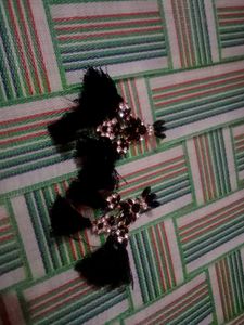 Statement Black Fringe Earrings