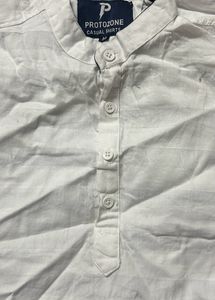 WHITE SHIRT KURTA SHORT  👔DROP PRICE