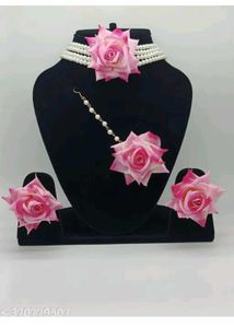 Floral Pearl Jewelry Set