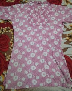 Floral Print Tunic Top