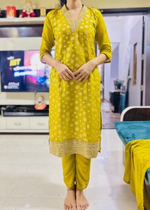 Lime Green Kurta Set