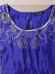 Aurelia Blue Printed Kurta