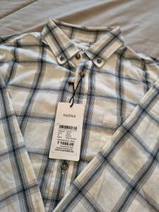 KAZOLE Men&#39;s Checked Casual Shirt – Large