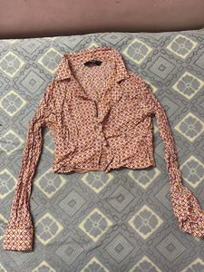 MAX Brand crop top With Button
