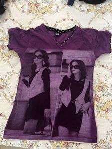 Purple Graphic Tee