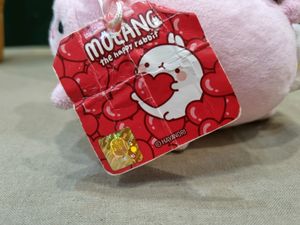 Molang Piggy Hoodie Rabbit Mini Plush Toy Keyring