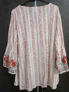 Embroidered Tunic Top