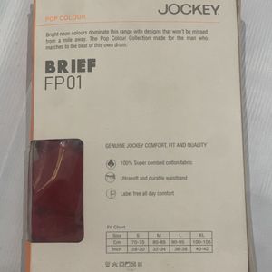 Jockey Men’s Brief – Size M, Color Maroon