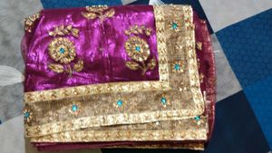 Elegant Purple Saree