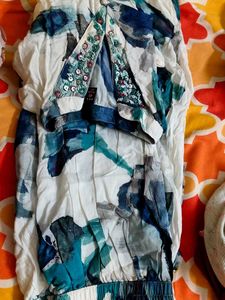 Floral Cord Set With Pants
