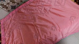 Silk Mirror Work saree