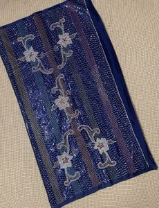 Navy Blue Sequins Heavy Saree