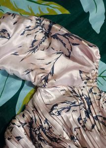 Pink Floral Print Top