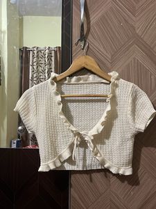 Cute Cropped Cardigan Top