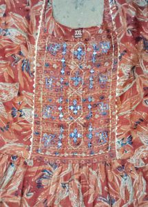 Floral Tiered Kurti