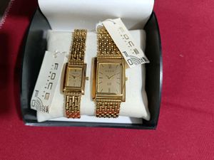 FOCE BRAND  Gold Couple Watches 🎉🎉 Full Work