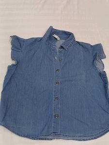 Denim Crop Top