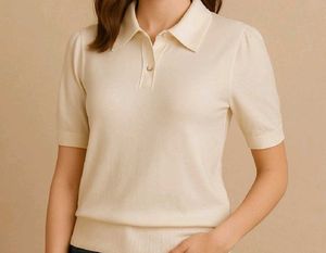 Vintage Cream Polo Shirt