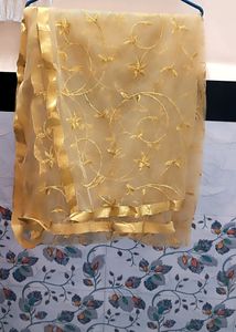 Golden Net Dupatta. 💛