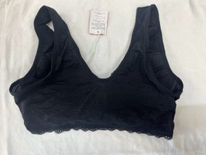 Black Non Adjustable Sheamless Bra