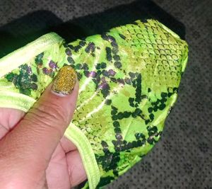 Men&#39;s Green leopard Print G string Thong