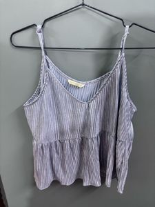 Silver Cami Top