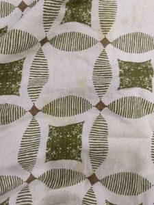 White &amp; Green Geometric Print Tunic