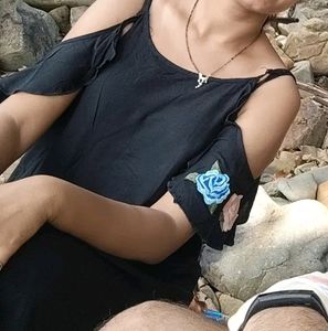 Off Shoulder Dress Above Knee