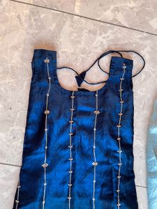 Embroidered Blue Kurta