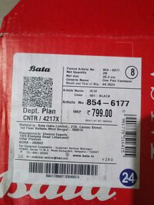 Bata Black Mojari - New with Tag