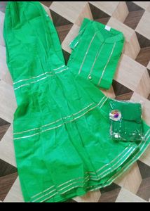 Green garara Suit