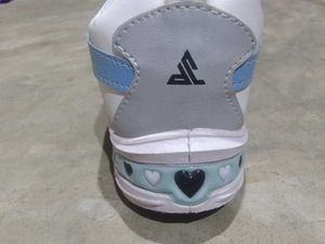 White athletic shoes