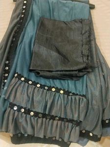 RUFFLE SAREE