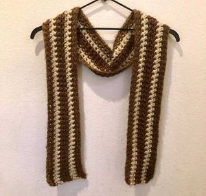 Striped Brown Scarf