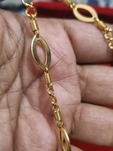 Gold Oval Link Chain Necklace