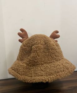 💕Cozy Reindeer Bucket Hat🎩
