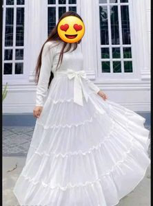 Elegant White Tiered Maxi Dress