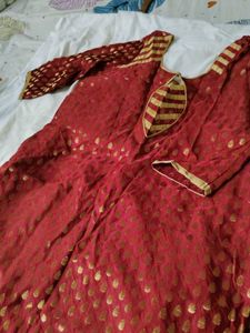 Maroon Kurta