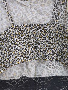 Leopard Print Crop Top
