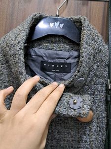 Korean A Shape Double Breasted Coat With Belt